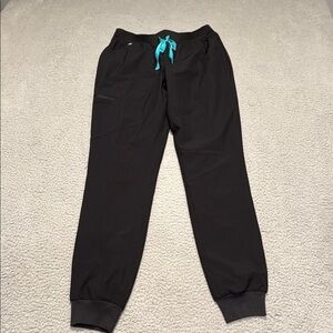 Figs Zamora FREEx Mesh Lined Jogger Scrub Pants Women'sSize XS/T Black W23SW2005